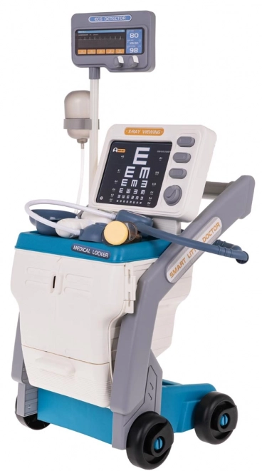 Trousse médicale avec ECG + accessoires Bleu