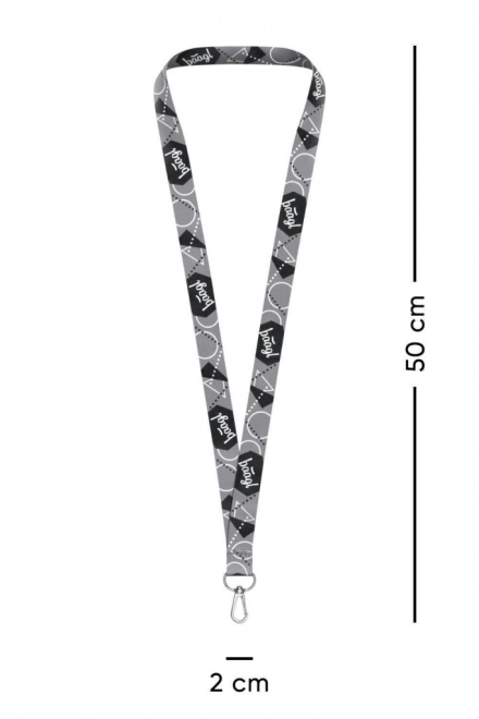 Pendentif de clé lanière gris