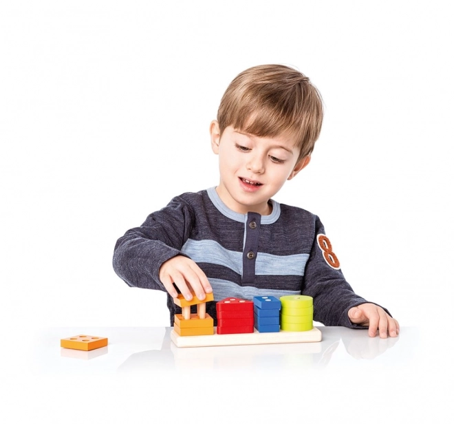 CUBIKA 15337 Tri de formes V - puzzle en bois 17 pièces