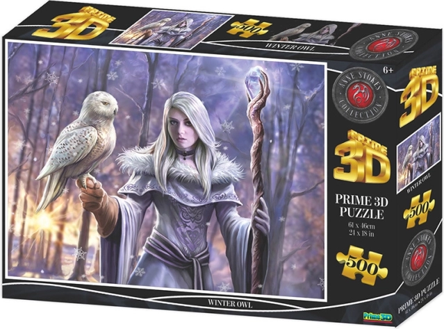 Puzzle Chouette d’hiver 3D 500 pièces