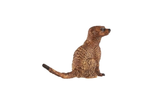 Suricate en plastique 6cm brun clair en sachet