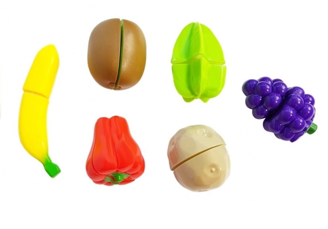 Ensemble de fruits et légumes à découper pour enfants