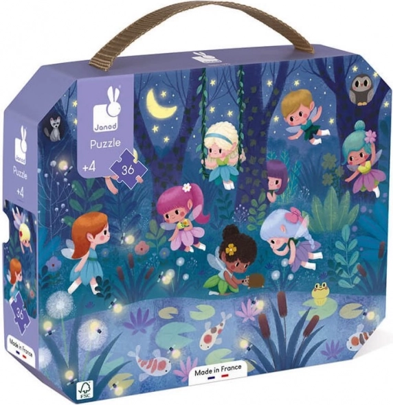 Puzzle en valisette Fées de la nuit 36 pièces