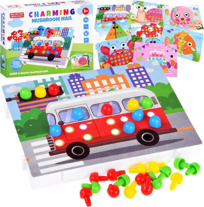 Puzzle éducatif mosaïque colorée pour enfants