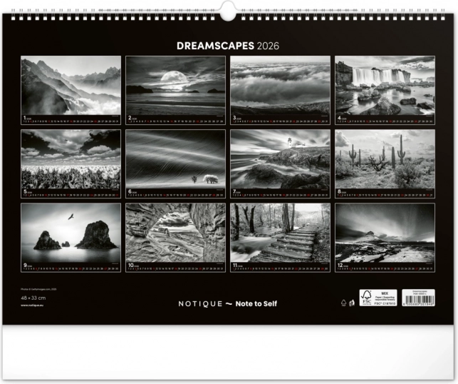 Calendrier mural Paysage de rêve 2026