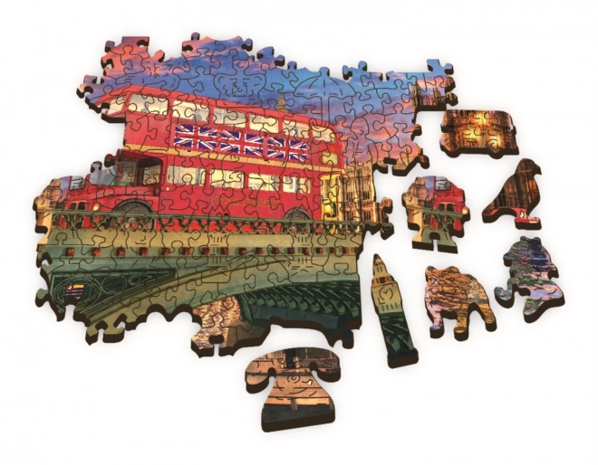 Puzzle TREFL Wood Craft Origin palais de Westminster avec Big Ben 501 pièces