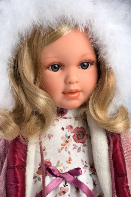 Llorens 54037 LUCIA - poupée réaliste avec corps en tissu doux - 40 cm