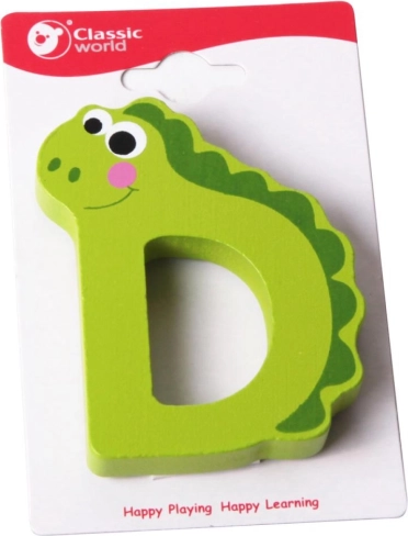 Classic World lettre en bois D