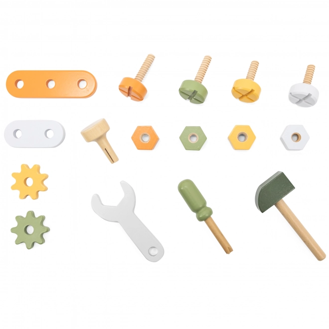 Ensemble d'outils en bois
