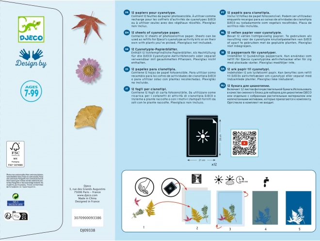 Ensemble de papiers photosensibles DJECO