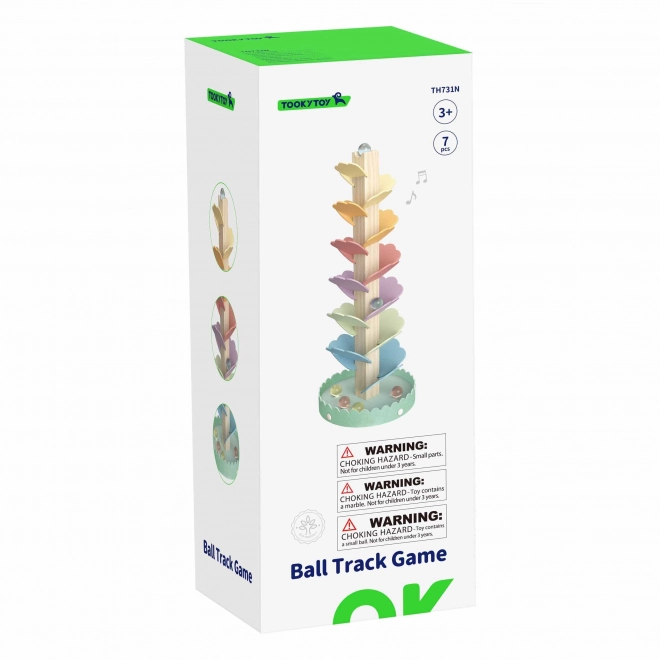 Tour spirale en bois Tooky Toy pour enfants