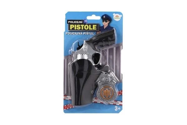 Set de police pour enfants : révolver avec étui et badge