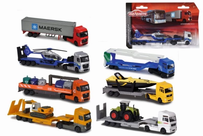 Camion en métal, assortiment de types