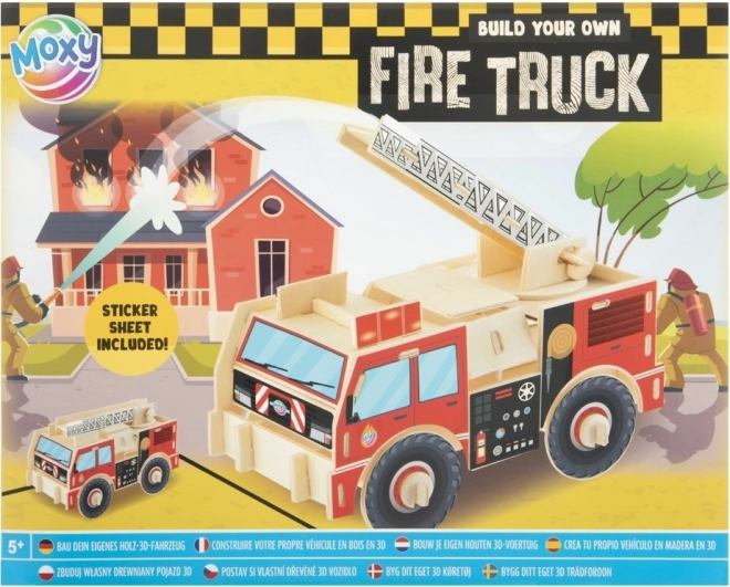 Puzzle 3D Camion de pompier