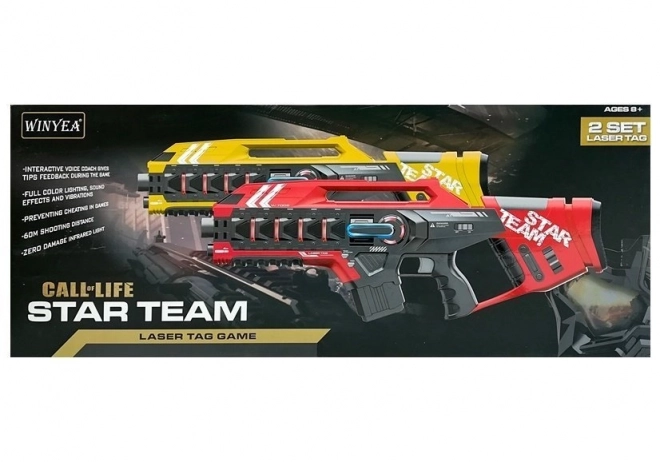 Ensemble de Fusils Laser Tag pour 4 Équipes en Deux Couleurs