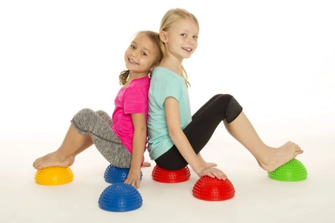 Ensemble de demi-sphères sensorielles 2 pièces rouge-vert