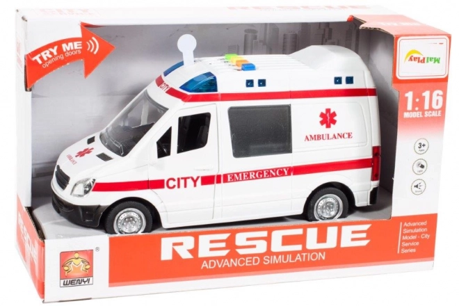 Ambulance avec effets sonores