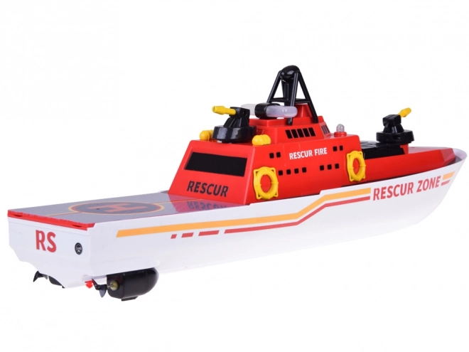 Bateau de Sauvetage Pompiers Télécommandé