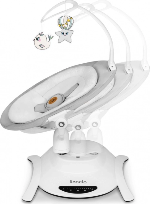 LIONELO Transat de bébé Bella Set Gris Béton 2 en 1