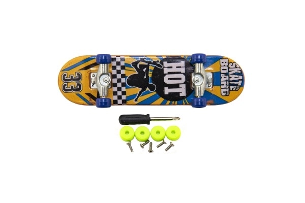 Skateboard à doigts vissable avec accessoires - 9 cm