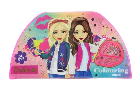 Ensemble créatif de dessin dans une valisette avec motif pour filles