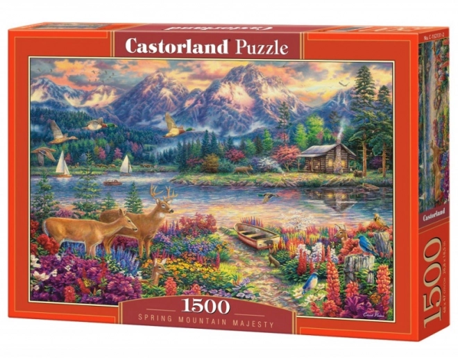 Puzzle 1500 pièces Majesté printanière des montagnes