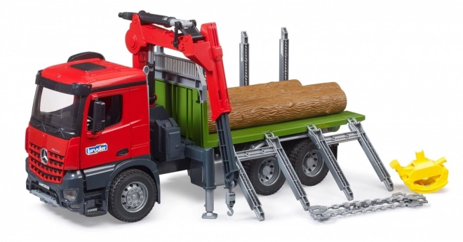 Transporteur de bois Bruder avec grue hydraulique