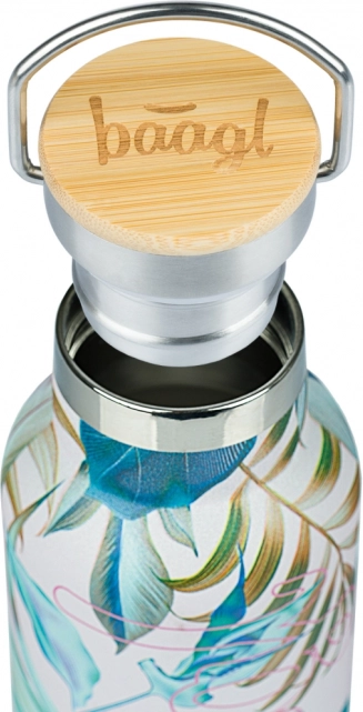 Bouteille isotherme avec bouchon en bambou Leafs 500 ml