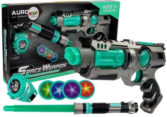 Ensemble de pistolets laser Lanceur de fléchettes Light Sword