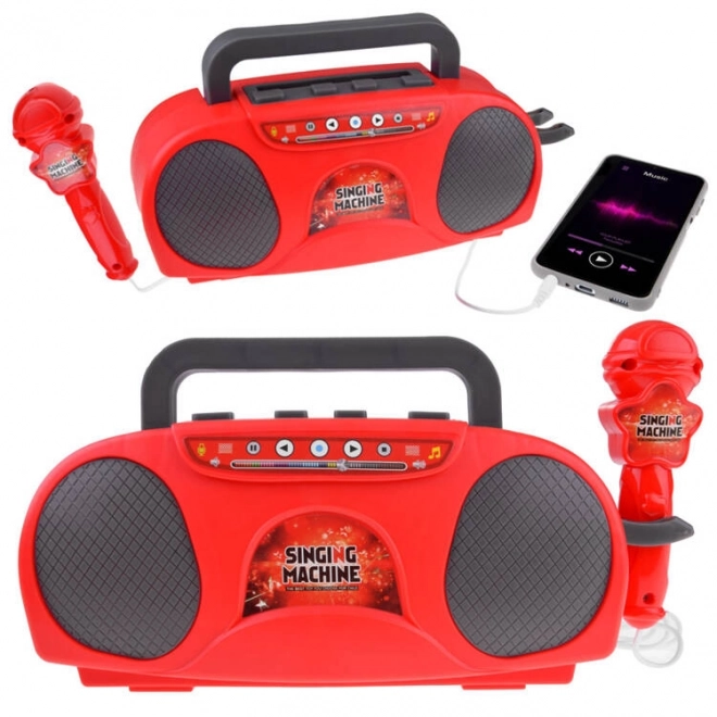 Radio pour enfants avec haut-parleur sans fil et microphone
