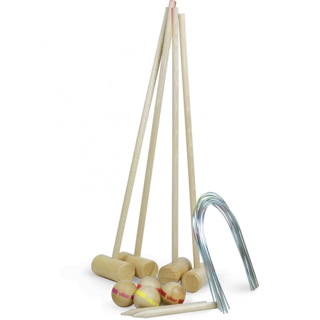 Vilac Croquet pour 4 joueurs avec sac