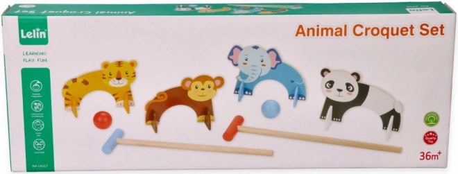 Croquet avec motif d'animaux