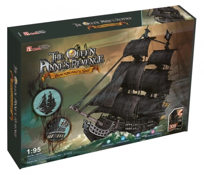 Puzzle 3D Voilier Queen Anne's Revenge de CubicFun