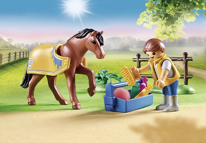 Ensemble de figurines de la terre 70523 Poney gallois de collection