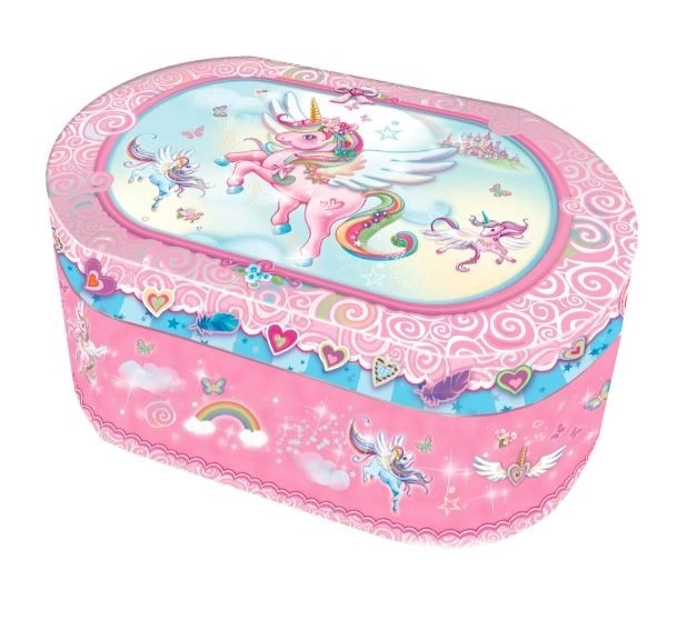 Boîte à musique ovale Pecoware - Licorne