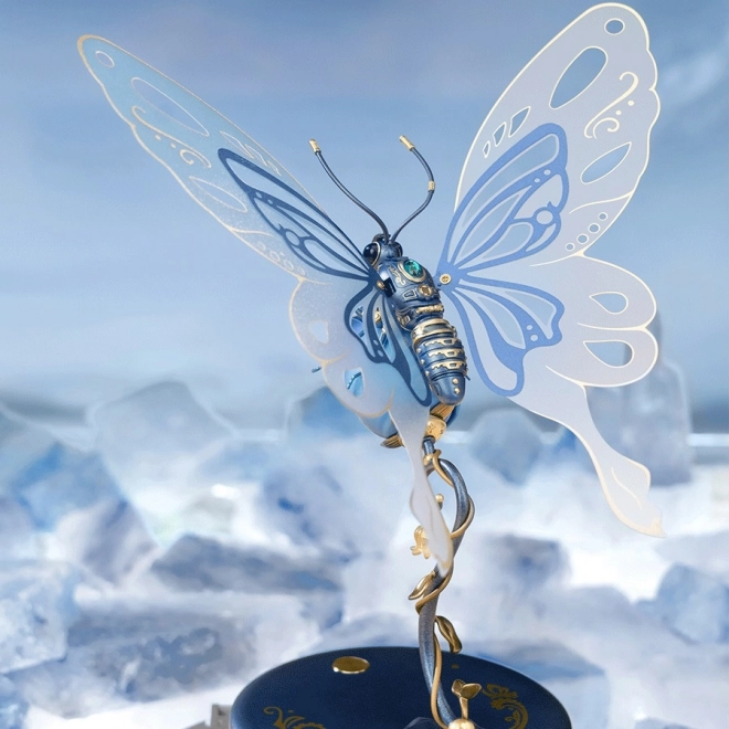 RoboTime 3D Puzzle mécanique Papillon Bleu