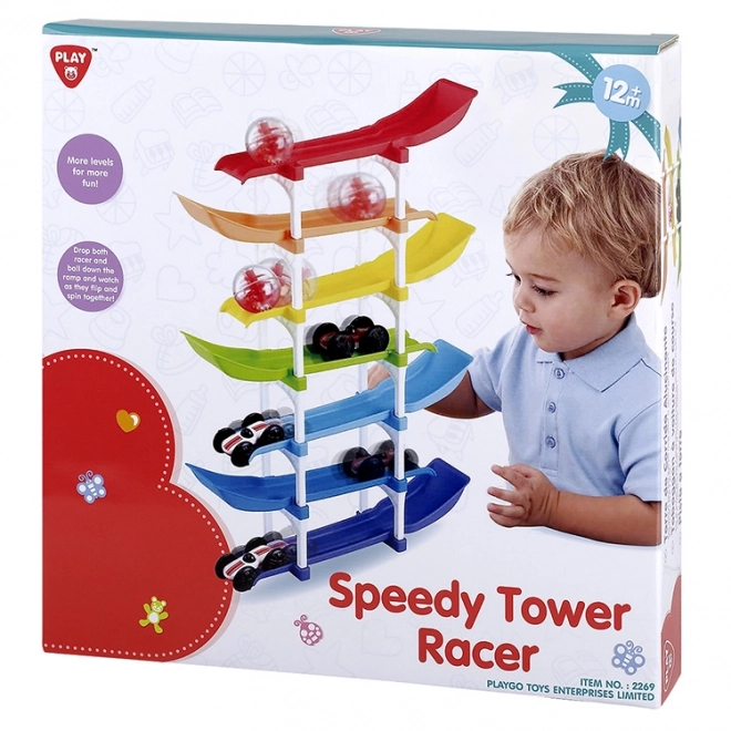 Circuit pour enfants avec voiturette