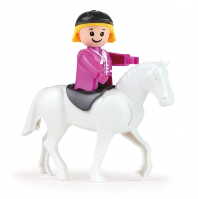 Auto Truxx transport de chevaux avec figurines en plastique 26cm dans une boîte 39x22x16cm 24m+