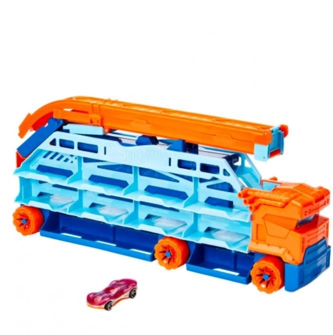 Hot Wheels Transporteur avec piste haute HDY92