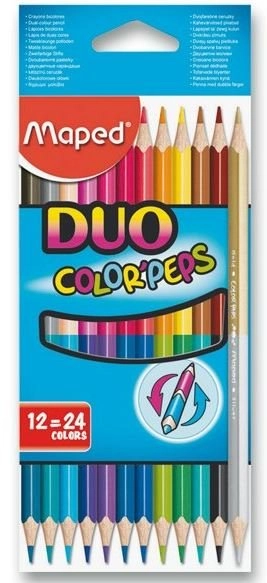 Couleurs doubles en un seul crayon