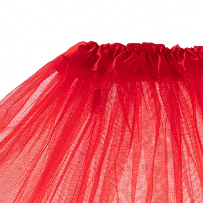Jupe en tulle rouge