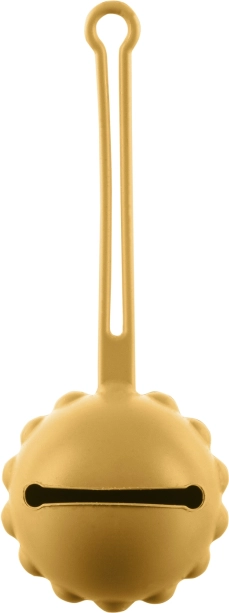 Étui en silicone pour tétine, Jaune Moutarde