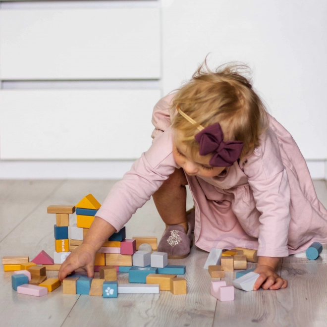 Jeu de construction en bois 60 blocs
