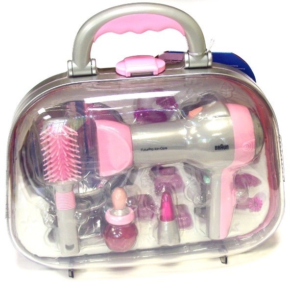 Mallette avec sèche-cheveux, miroir et accessoires Braun