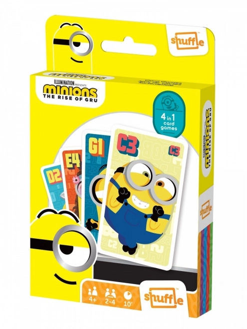 Jeu de cartes Shuffle Fun 4 en 1 Minions : Entrée Gru