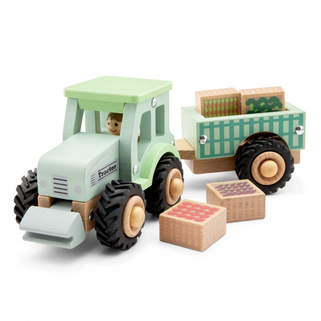 Tracteur avec remorque et cargaison