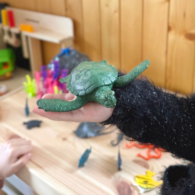 Ensemble de figurines d'animaux marins
