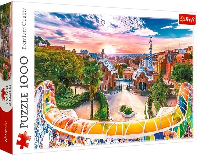 puzzle 1000 pièces – coucher de soleil sur BARCELONE