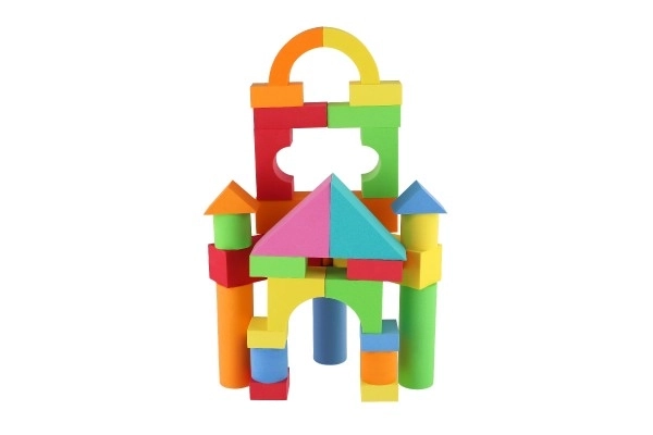 Jeu de construction en mousse colorée pour enfants