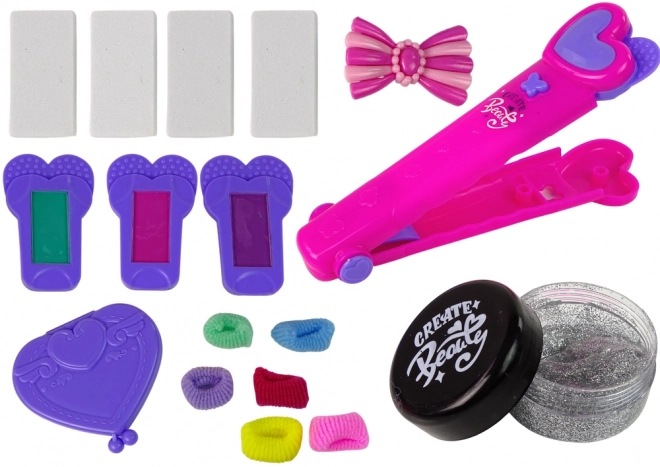 Ensemble de Coloration des Cheveux avec Craies Colorées et Accessoires